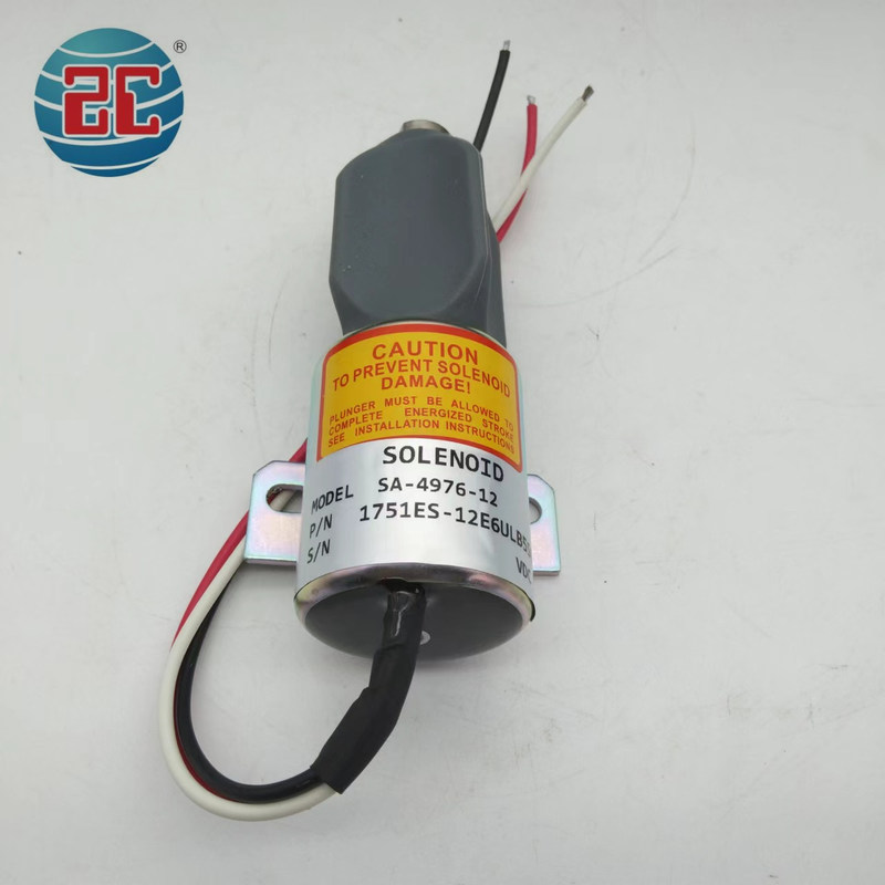 掘削機エンジン12V 3ワイヤーのためのSA-4876-12 1751ES-12E6ULB5S8停止電磁弁