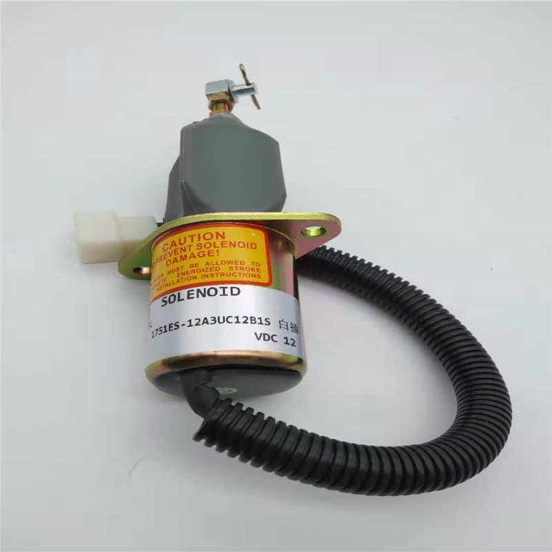 電磁弁1751ES-12A3UC12B1Sを合うYANMAR SA-4673-S 60-5の12V白いプラグのために停止しなさい