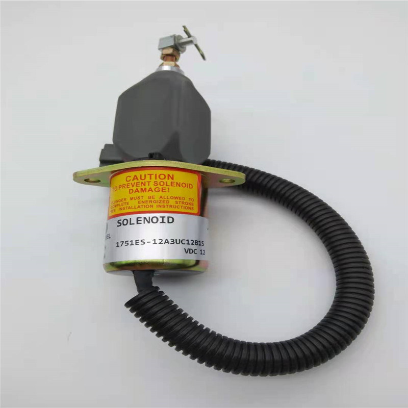 R60-5 YANMAR 4TNE-94の灰色のプラグのための1751ES-12A3UC12B1S停止電磁弁適合