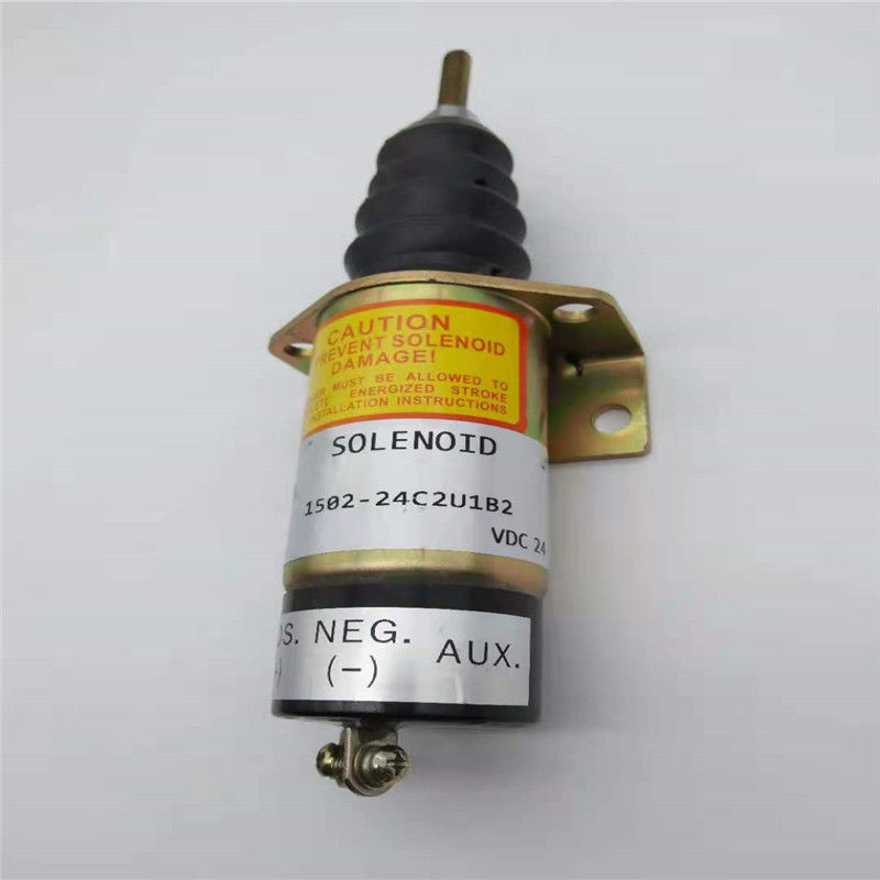 Woodward Cumminsの掘削機エンジン24Vのための1502-24C2U1B2停止電磁弁適合